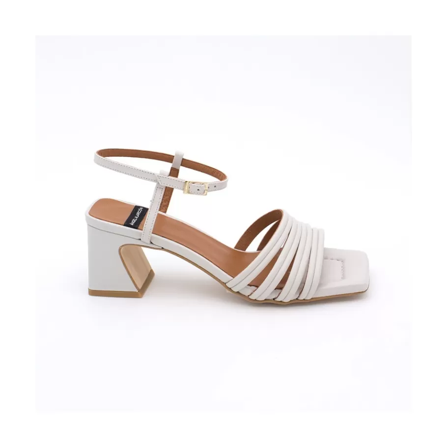 Last Units<Ángel Alarcón Roberts - Leather Strap Sandals With Medium Heel