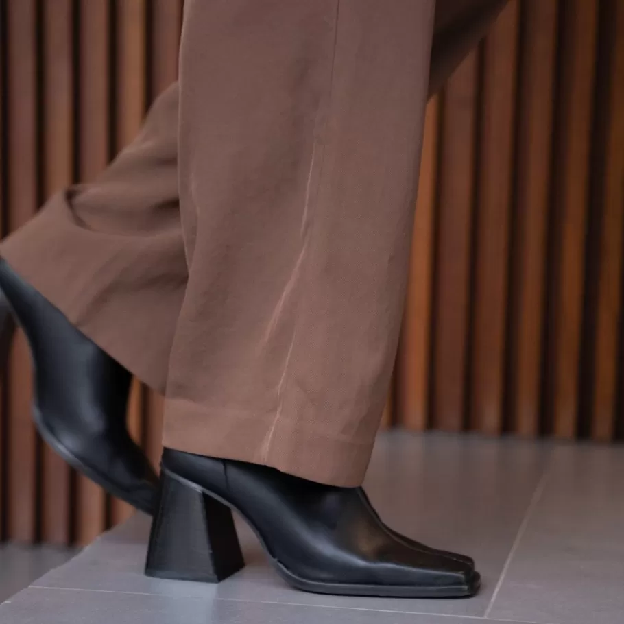 Boots And Booties<Ángel Alarcón Savegre - Elastic Sock-Type Ankle Booties With High Geometric Heels