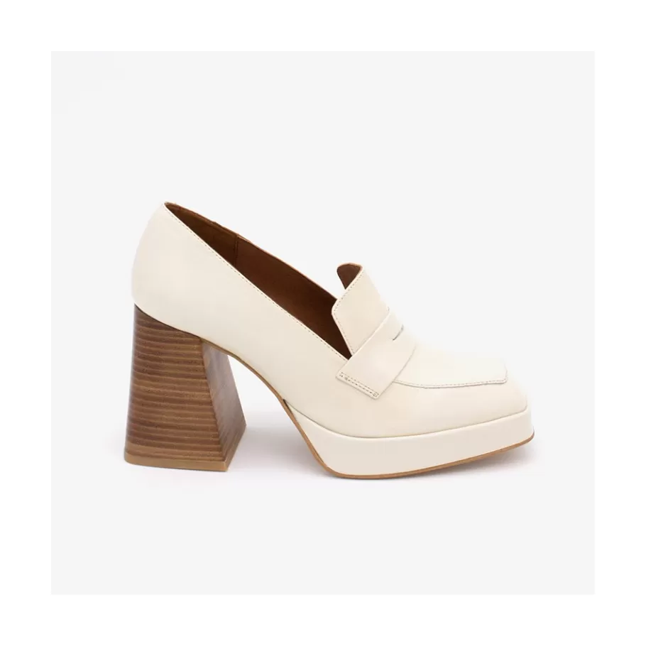 Heeled Shoes<Ángel Alarcón Tular - Women S Chunky Heels & Platforms Metallized Leather Moccasins