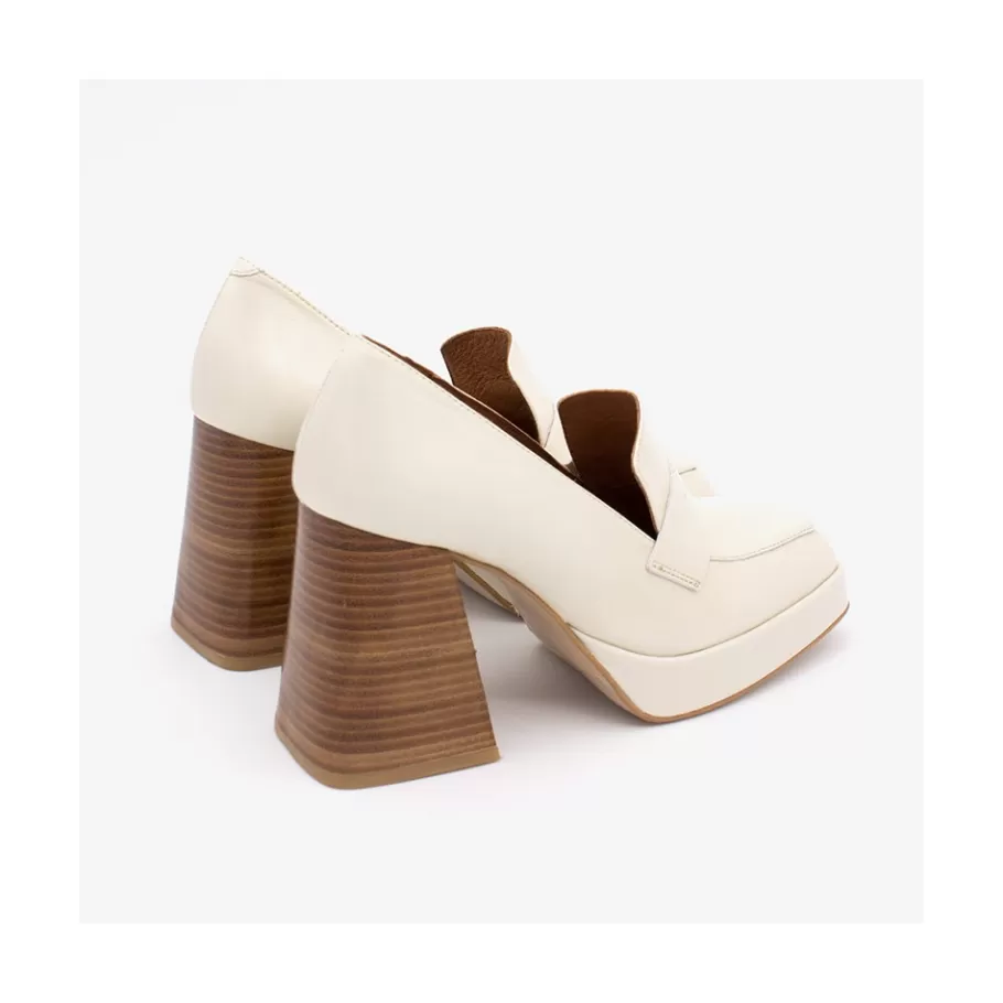 Heeled Shoes<Ángel Alarcón Tular - Women S Chunky Heels & Platforms Metallized Leather Moccasins