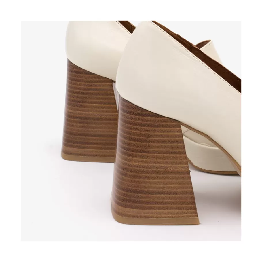 Heeled Shoes<Ángel Alarcón Tular - Women S Chunky Heels & Platforms Metallized Leather Moccasins