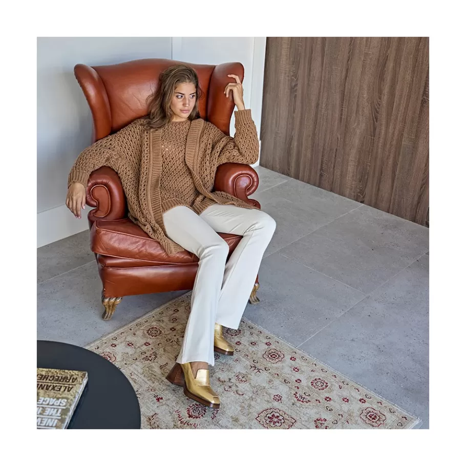 Heeled Shoes<Ángel Alarcón Tular - Women S Chunky Heels & Platforms Metallized Leather Moccasins