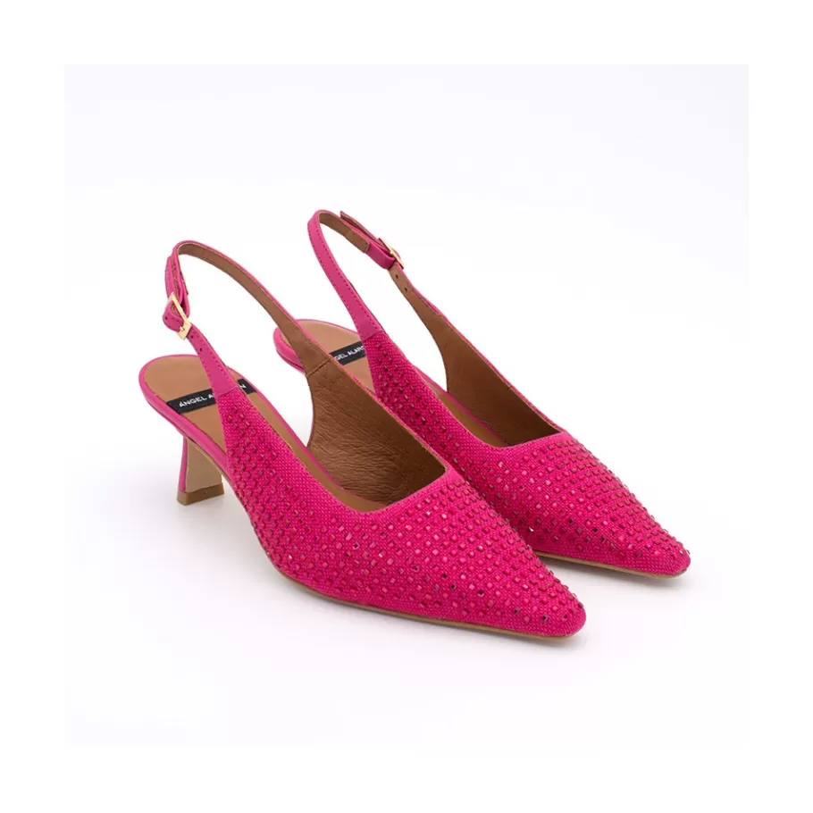 Metallized Shoes<Ángel Alarcón Yakida - Comfortable Party Shoes With Crystals