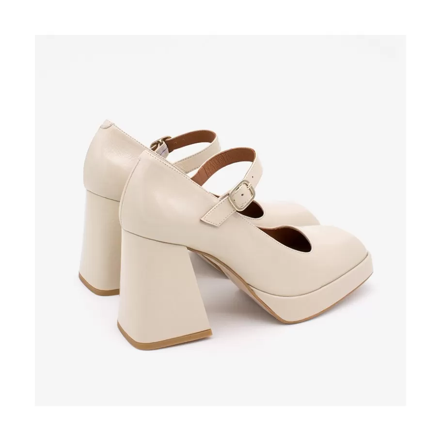 Last Units<Ángel Alarcón Zakia - Wrinkled Patent Leather Mary Jane With High Heel & Platform